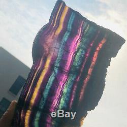 01776G Natural Rainbow Fluorite Crystal Quartz Piece Healing Specimen Stone