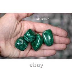 100% Genuine Natural Malachite 1-1.5 From Brazil, 96 Piece Flat