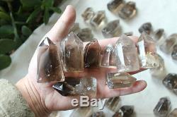 100 Pieces 8.6LB Natural Smokey Quartz Crystal Points Polished Healing Brazil