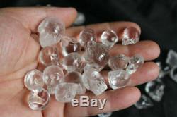 100 Pieces Tiny Natural Clear Quartz Crystal Skulls Carved by hand From China
