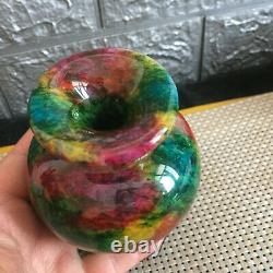 1090g A piece of Natural Seven Colors Jade Vase specimen -Taiwan China 01