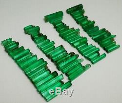 109.90 Ct Top Emerald 100% Terminated Crystals lot 77 Pieces From Panjshir, Afgha