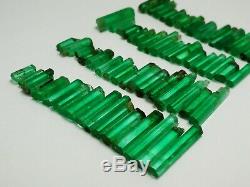 109.90 Ct Top Emerald 100% Terminated Crystals lot 77 Pieces From Panjshir, Afgha