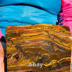 10.18LB Natural tiger's-eye slab quartz freeform crystal piece healing decor