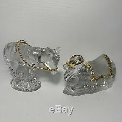 10 Piece Gorham Crystal Nativity Set Made In Germany