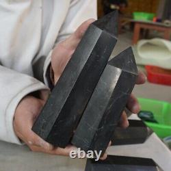 10 Pieces Natural Shungite Protect Radiation Crystal Point Tower Healing Russia