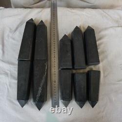 10 Pieces Natural Shungite Protect Radiation Crystal Point Tower Healing Russia