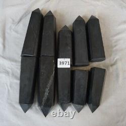 10 Pieces Natural Shungite Protect Radiation Crystal Point Tower Healing Russia