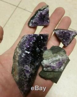 10 lbs Amethyst Geodes Clusters, Gems and pieces, Crystals Uruguay Wholesale Lot