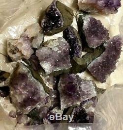10 lbs Amethyst Geodes Clusters, Gems and pieces, Crystals Uruguay Wholesale Lot