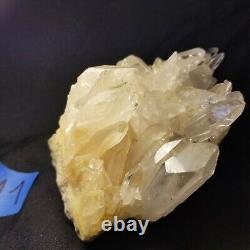 1105g Grams Natural Beautiful White QUARTZ Crystal Piece Points Specimen #11