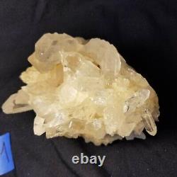 1105g Grams Natural Beautiful White QUARTZ Crystal Piece Points Specimen #11