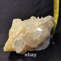 1105g Grams Natural Beautiful White QUARTZ Crystal Piece Points Specimen #11