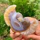112g Natural And Beautiful Agate Crystal Cave Heart Druze Piece Super Large