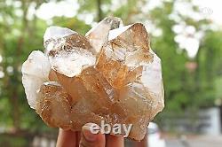 1176gm Orange Cathedral Crystal Pencil Quartz Golden Rutile Raw Mineral Specimen