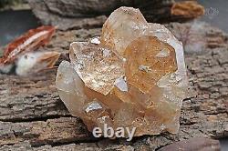 1176gm Orange Cathedral Crystal Pencil Quartz Golden Rutile Raw Mineral Specimen