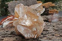 1176gm Orange Cathedral Crystal Pencil Quartz Golden Rutile Raw Mineral Specimen