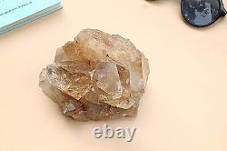 1176gm Orange Cathedral Crystal Pencil Quartz Golden Rutile Raw Mineral Specimen