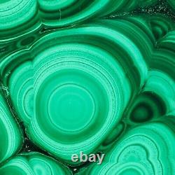 1188g Large Natural Malachite Green Circular Banded Crystal Piece Rare Specimen