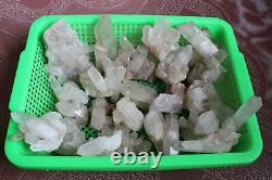 11LB 23 Pieces Natural Clear Quartz Crystal Cluster Points Whalesales Price