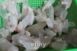 11LB 23 Pieces Natural Clear Quartz Crystal Cluster Points Whalesales Price