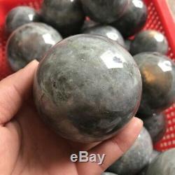 11LB Natural Labradorite Crystal Sphere Quartz Ball Polished Rock 8-10 piece