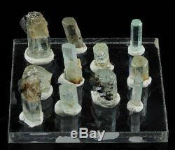 11 Piece AQUAMARINE Crystal Parcel from Erongo, Namibia 7075