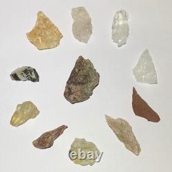11 Piece Azeztulite Ascension Crystal Set Powerful Natural Crystal Collection