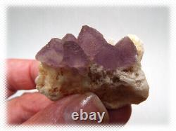 11 Piece Rare Lot Purple Botryoidal Ball Fluorite Crystal Clusters Specimen Flat