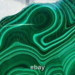 1238g Large Natural Malachite Green Circular Banded Crystal Piece Rare Specimen