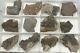 12 Piece High Grade Herkimer Druzy Wholesale Flat, Large Specimens Covered In Mi