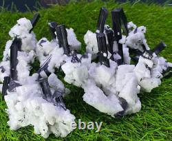 12-pcs New Natural Black Tourmaline Crystal specimen Mineral Statement piece