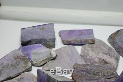 12 pieces of SUGILITE ROUGH, total weight 9 ounces