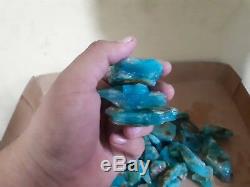 1300 Grams Andean Blue Opal Rough Natural Stone High Grade Peru220 Pieces Aaa