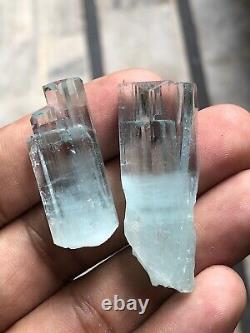 130 Carats-2 Pieces Beryl. Var'Aquamarine Crystal from Valley Skardu, Pakistan