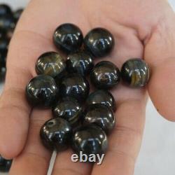 130 Pieces 1kg Natural Blue Tiger Eye Quartz Crystal Sphere Ball Healing 16-18mm