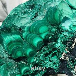 1310g Large Natural Malachite Green Circular Banded Crystal Piece Rare Specimen