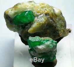 131 carat 2 pieces Perfectly Emerald Crystal Specimen from Swat mine Pakistan