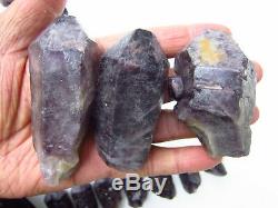 1320g (13 pieces) RARE NATURAL Amethyst quartz crystal Point Specimens