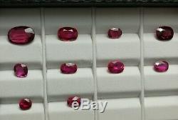 15.30 Carat Top Quality Ruby cut 10 Pieces From Africa
