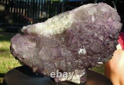 15.4 LB Large Stepped Purple Fluorite Mineral Specimen Stunning Piece