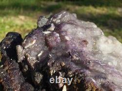 15.4 LB Large Stepped Purple Fluorite Mineral Specimen Stunning Piece