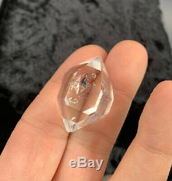 15.79 g Enhydro Herkimer Diamond Gem, Incredible Water-Clear Piece with Moving Gas