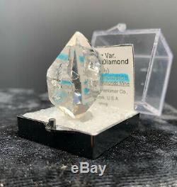 15.79 g Enhydro Herkimer Diamond Gem, Incredible Water-Clear Piece with Moving Gas