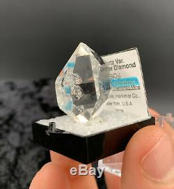 15.79 g Enhydro Herkimer Diamond Gem, Incredible Water-Clear Piece with Moving Gas