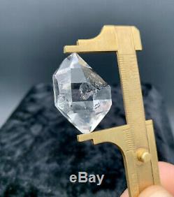 15.79 g Enhydro Herkimer Diamond Gem, Incredible Water-Clear Piece with Moving Gas