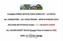 15 Piece Kyber Crystal Set ALL Characters COLORS with 8 Voice Scripts Each Magic 8