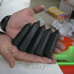 15 Pieces Natural Shungite Protect Radiation Crystal Point Tower Healing Russia