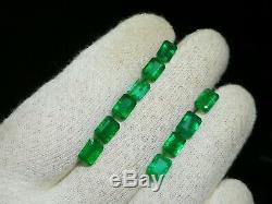 16 Carat Top Quality 100% Natural Emerald Facet 10 Pieces From Zambia