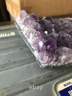 16 Lbs. Total, 4 Pieces, Natural Amethyst Geode. $250 Ask For Lot. Free Shipping